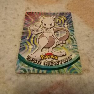 Vintage 2000 Pokemon Topps Mewtwo TV Animation Card #150 Non Holo